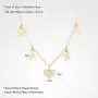 Dainty Letter Choker Butterfly Pendant Necklace 18k Gold Shaker Choker for Women Mama CZ Heart Pendant Chain Necklace 16