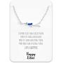 Swimming Gift Necklace – Cute Swimmer Pendant Charm for Girls & Teens on a Swim Team – Inspirational Message Card