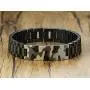 MPRAINBOW Stainless Steel Soldier Camouflage Bracelet & Camouflage Cross Pendent Army Special Forces Jewelry Gifts