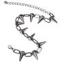 Reaowazo Spike Chokers for Women Girls Choker Goth Necklaces Mens Chain Choker Collar Punk Streetwear Handmade Adjustable Vintage Rivet Jewelry