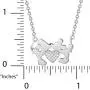 Disney Mickey Mouse and Minnie Mouse Silver Plated Kiss Necklace, Jewelry for Women Disney Mickey Mouse and Minnie Mouse Silver Plated Kiss Necklace, Jewelry for Women
