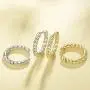 FANCIME Gold Plated Sterling Silver Twisted Cable Endless Hoop Earrings Fine Jewelry For Women, 18mm/ 0.7'' FANCIME Gold Plated Sterling Silver Twisted Cable Endless Hoop Earrings Fine Jewelry For Women, 18mm/ 0.7''