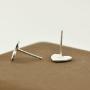 Paialco Broken Heart Stud Earrings 925 Sterling Silver Post Back Ear Studs