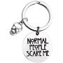 BLEOUK American Horror Story Inspired Gift Normal People Scare Me TV Show Lover Keychain