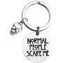 BLEOUK American Horror Story Inspired Gift Normal People Scare Me TV Show Lover Keychain BLEOUK American Horror Story Inspired Gift Normal People Scare Me TV Show Lover Keychain