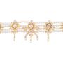 Efulgenz Indian Bollywood 14 K Gold Plated Cubic Zirconia Faux Ruby Emerald Pearl Choker Necklace Earring Bridal Jewelry Set