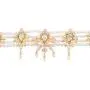 Efulgenz Indian Bollywood 14 K Gold Plated Cubic Zirconia Faux Ruby Emerald Pearl Choker Necklace Earring Bridal Jewelry Set