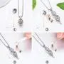XIUDA Cremation Jewelry Urn Necklace for Ashes with Lotus Flower Urn Pendant Memorial Stainless Steel Ashes Keepsake XIUDA Cremation Jewelry Urn Necklace for Ashes with Lotus Flower Urn Pendant Memorial Stainless Steel Ashes Keepsake