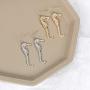 BELUCKIN Nautical Alloy Seahorse Dangle Earrings Women Animal Jewelry