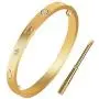 XYZONE Love Bracelet Titanium Stainless Steel Bangle Screw Bracelet with Screwdriver-Screw Bracelets for Valentines Wedding Couples Bracelets Girls Adults Girlfriend Birthday Gifts