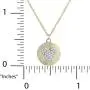 Disney Mickey and Minnie Mouse Yellow Gold Over Sterling Silver Cubic Zirconia Disc Pendant Necklace 16 + 2” Chain Disney Mickey and Minnie Mouse Yellow Gold Over Sterling Silver Cubic Zirconia Disc Pendant Necklace 16 + 2” Chain