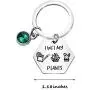 KUIYAI Funny Gardening Keychain I Wet My Plants with Green Birthstone Charm Keyring Plant Lover Gift Florist Jewelry