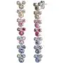 Disney Mickey Mouse Sterling Silver Cubic Zirconia Dangle Earrings, 1.5'' Disney Mickey Mouse Sterling Silver Cubic Zirconia Dangle Earrings, 1.5''