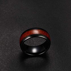 Zyhoi Black Rings 8 mm Wide Men Tungsten Wedding Rings Jewelry Decent Tungsten Carbide Rings
