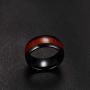 Zyhoi Black Rings 8 mm Wide Men Tungsten Wedding Rings Jewelry Decent Tungsten Carbide Rings