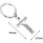 KUIYAI Matthew 19:26 with God All Things are Possible Cross Religious Keychain Christian Gift Bible Verse Inspirational Keyring