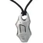 Norse Nordic Vikng Jewelry Uruz U Strength Creativity & Wealth Element Earth Elder Futhark Rune Runic Protection Amulet Silver Pewter Mens Pendant Necklace Charm for men W adjustable Cord
