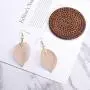 UMTNOR Natural Real Leaf Earrings Filigree Unique Evergreen Dipped Genuine Leaf Drop Dangle Gold Silver Rose Gold Earrings for Women Girls Jewelry Gifts