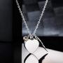 VIBOOS Heart Angel Wing Pendant Urn Necklace Birthstones for Men Women Boys Girls Dog Cat Pet Stainless Steel Ashes Necklace Memorial Keepsake Cremation Funnel Kit Jewelry