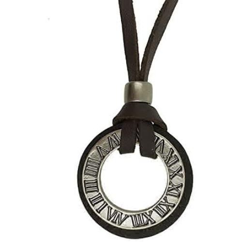 COOSTUFF ANNA Vintage Men Women Jewelry Rome Design Necklaces & Pendants Long Necklace Women Gift Colar Choker (Silver)