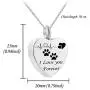 misyou Charms Urn Necklace for Ashes Dog Paw Prints Heart Necklace Stainless Steel Birthstone Keepsake Memorial Pet Cremation Jewelry misyou Charms Urn Necklace for Ashes Dog Paw Prints Heart Necklace Stainless Steel Birthstone Keepsake Memorial Pet Cremation Jewelry