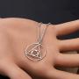 CENWA Hermetic Seal of Light Symbol Alchemy Jewelry Alchemy Elixir of Life Symbol Charm Pendant Jewelry Alchemy Symbol Pendant Necklace