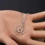 CENWA Hermetic Seal of Light Symbol Alchemy Jewelry Alchemy Elixir of Life Symbol Charm Pendant Jewelry Alchemy Symbol Pendant Necklace