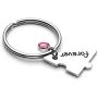 Jovivi Best Friends Forever and Ever Friendship Necklaces Keychains for 3/4,Alloy Heart Matching Puzzle Piece BBF Friendship Jewelry