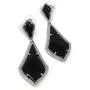 Kendra Scott Alexa Drop Earrings Silver Black Kendra Scott Alexa Drop Earrings Silver Black