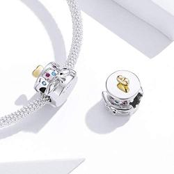 GDDX 925 Sterling Silver Butterfly Flower Suitcase Shield Tree Of Life Heart Bear Beads Charms Jewelry fits Bracelet and Necklace