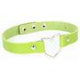 Tvoip 6Pcs Lady Stylish Fashion Lovely Heart Decoration Collar Necklace Vacation Jewelry Black Red Orange Pink Green White PU Leather Chokers Necklace
