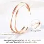 Lolalet 2 Pack Oval Thin Cuff Bracelet, Christmas Gift for Girlfriend Wife Mom, 18K Rose Gold/Gold Plated Couples Love Bracelets, Plain Polished Finish Bangle Jewelry Gift for Men Women Lolalet 2 Pack Oval Thin Cuff Bracelet, Christmas Gift for Girlfriend Wife Mom, 18K Rose Gold/Gold Plated Couples Love Bracelets, Plain Polished Finish Bangle Jewelry Gift for Men Women