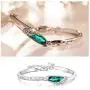 ISAACSONG.DESIGN Women’s Silver Plated Rhinestone Teardrop Necklace, Earring, Bracelet Bridal Jewelry Set for Wedding ISAACSONG.DESIGN Women’s Silver Plated Rhinestone Teardrop Necklace, Earring, Bracelet Bridal Jewelry Set for Wedding