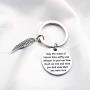 FUSTMW Memorial Keychain Sympathy Gift Loss Jewelry Remembrance Gift in Memory of Loved One May The Winds of Heaven Blow Softly