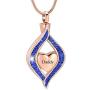 Minicremation Cremation Jewelry for Ashes The Eye of My Heart Keepsake Memorial Jewelry for Urn Necklace Stainless Steel Ashes Pendant with 20 Inch Chain