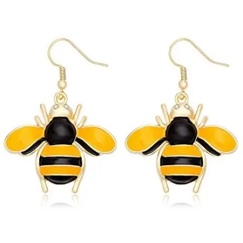 NOUMANDA Gold Insect Honey Bee Necklace Crystal Bumblebee Pendant Earrings Sets for Women Jewelry NOUMANDA Gold Insect Honey Bee Necklace Crystal Bumblebee Pendant Earrings Sets for Women Jewelry