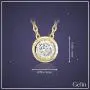 Gelin 14k Yellow Gold Cubic Zirconia Round Solitaire Pendant Chain Necklace for Women, Mothers Day Fine Jewelry Gift, 18 inch Gelin 14k Yellow Gold Cubic Zirconia Round Solitaire Pendant Chain Necklace for Women, Mothers Day Fine Jewelry Gift, 18 inch