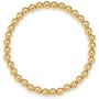 IS ISAACSONG Women Men Gold Beaded Necklace and Beaded Bracelet, Chunky Gold Bead Ball Chain Stainless Steel Jewelry for Women and Men