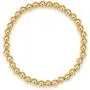 IS ISAACSONG Women Men Gold Beaded Necklace and Beaded Bracelet, Chunky Gold Bead Ball Chain Stainless Steel Jewelry for Women and Men