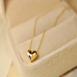 YINLIN Simple Mini Dainty Cute Love Heart Pendant Nwcklace For Women Girls(