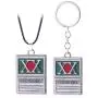 haress lfslk 2PC Hunter X Hunter Keyring Necklace GON Freecss License Phantom Troupe Spider Logo Pendant Keychain Necklace haress lfslk 2PC Hunter X Hunter Keyring Necklace GON Freecss License Phantom Troupe Spider Logo Pendant Keychain Necklace