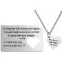 FUSTMW Couple Matching Gifts Necklace Engraved Wallet Inserts Wedding for Men Couples Jewelry for Boyfriend Girlfriend Birthday Gifts