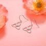 S925 Sterling Silver Celtic Knot Earrings for Women Irish Good Luck Drop Dangle Hook Earrings