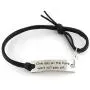 Luvalti “One Day All The Hard Work Will Pay Off” Pendant Leather Bracelet - Friends Family Jewelry Gift - 10’’