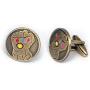 SharedImagination Infinity Gauntlet Cufflinks, Avengers Infinity Stones Tie Clip, Thanos Jewelry, Iron Man Tie Tack Geek Gifts, Superhero Captain America Cuff Links Wedding Party Groomsmen Gift