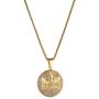 AsAlways Gold-Plated Stainless Steel Pendant Religious Jewelry Iced-Out CZ Jesus Face Pendant The Last Supper