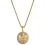 AsAlways Gold-Plated Stainless Steel Pendant Religious Jewelry Iced-Out CZ Jesus Face Pendant The Last Supper
