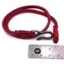 Mens Cord Double Wrap Bracelet - Red Handcrafted in USA Mens Cord Double Wrap Bracelet - Red Handcrafted in USA
