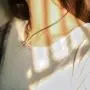 Unicra Goldtone Snake with Black Eyes Curved Bar Design Adjustable Gothic Magnetic Choker Necklace Pendant for Women and Girls