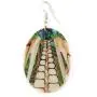 Iridescent Abalone Earrings with Natural Cone Shell Dangle Drop Handmade Women Jewelry AA293 Iridescent Abalone Earrings with Natural Cone Shell Dangle Drop Handmade Women Jewelry AA293